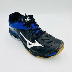Mizuno shoes Wave Lightning SR Touch court shoes blue and black women size 8